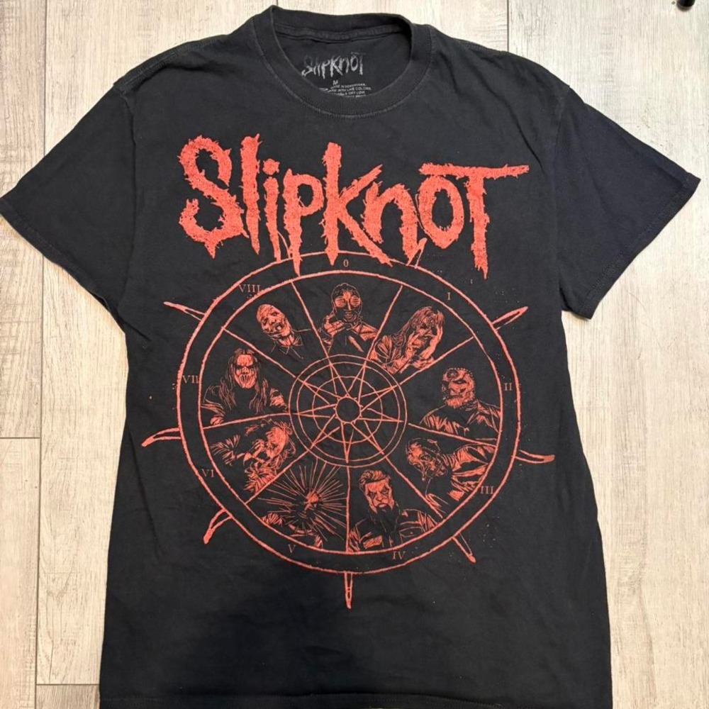 Black and red Slipknot band‎ tee MEN SIZE M